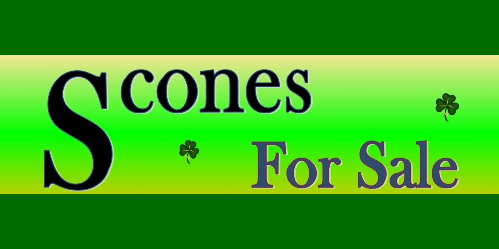 2026 Scones Sale